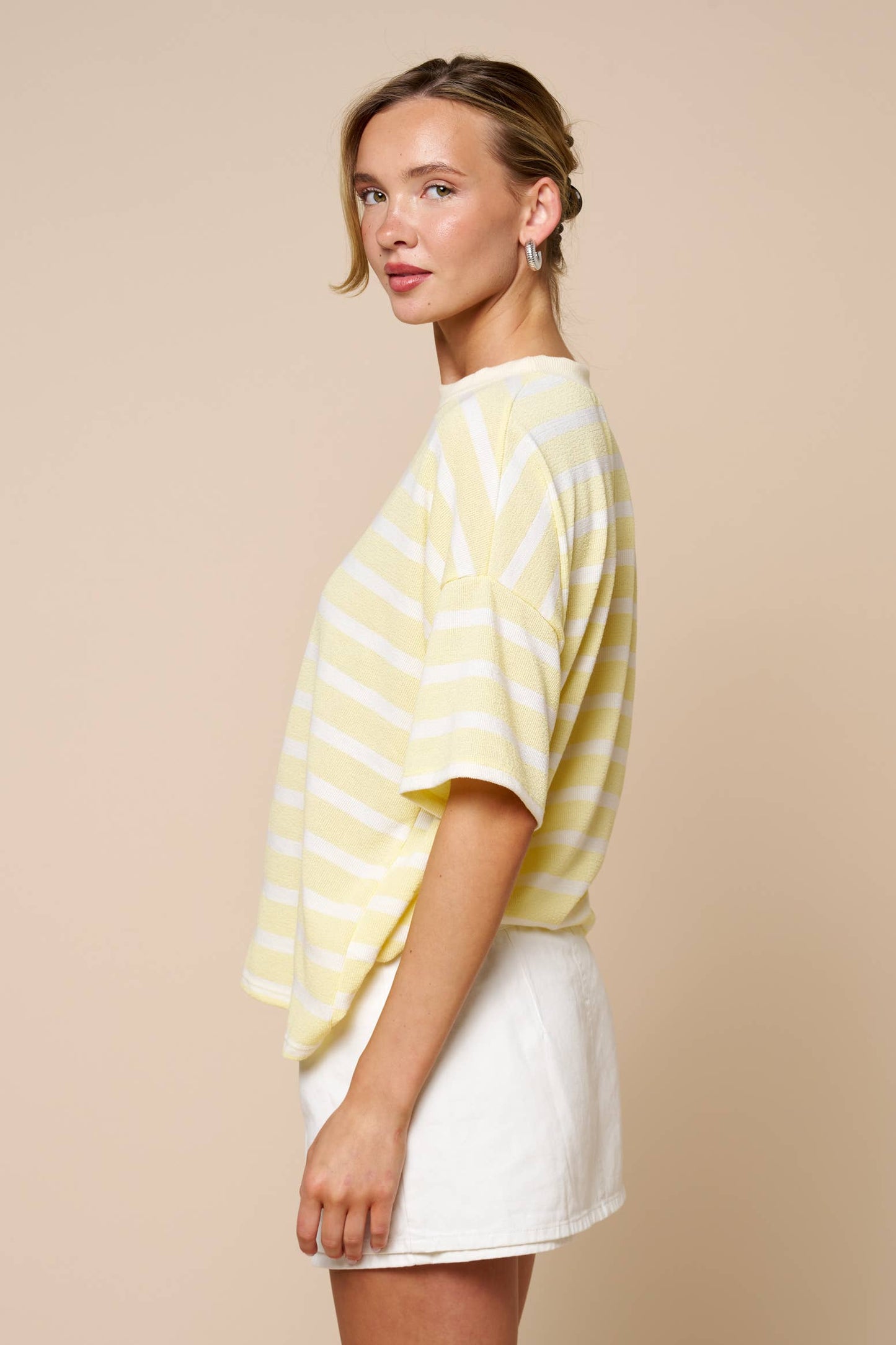 Lemon Striped Top