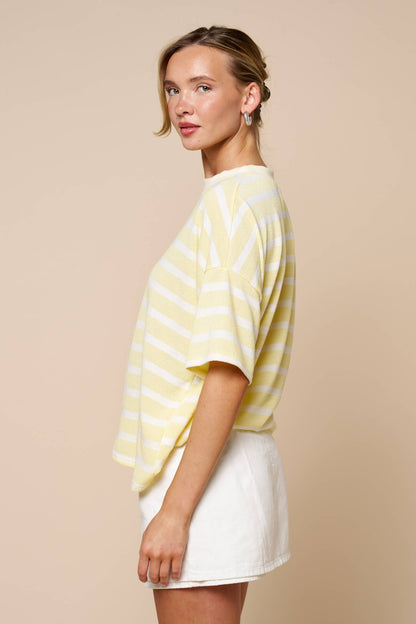 Lemon Striped Top