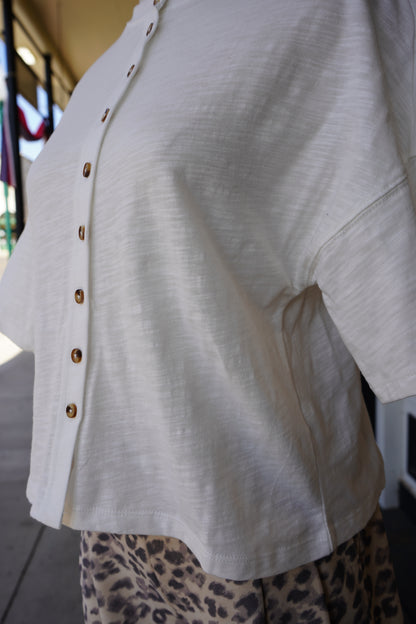 Etta Button Down Top