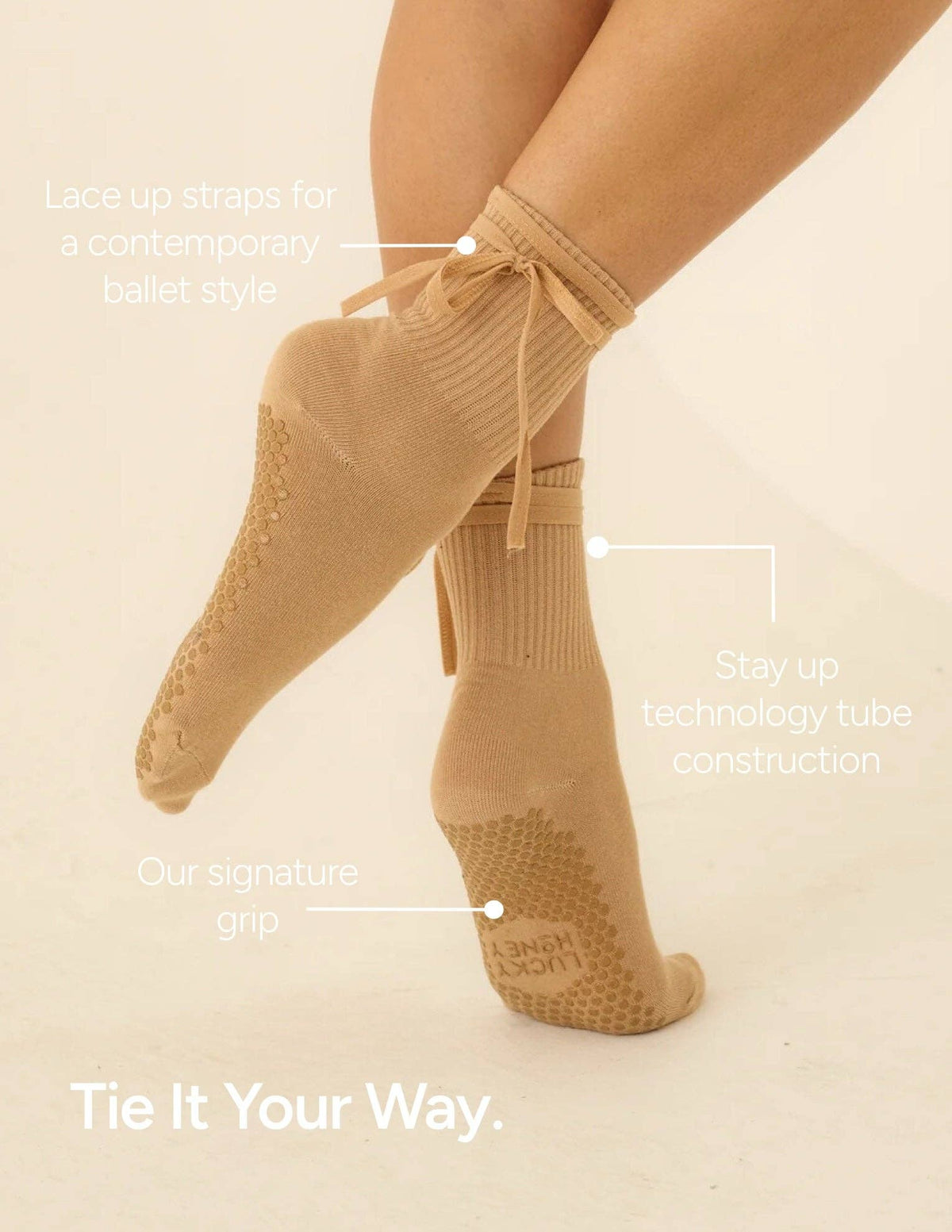 The Nina Grip Sock | LUCKY HONEY