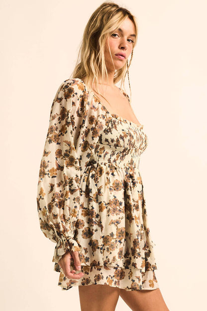 Fiona Floral Tiered Romper