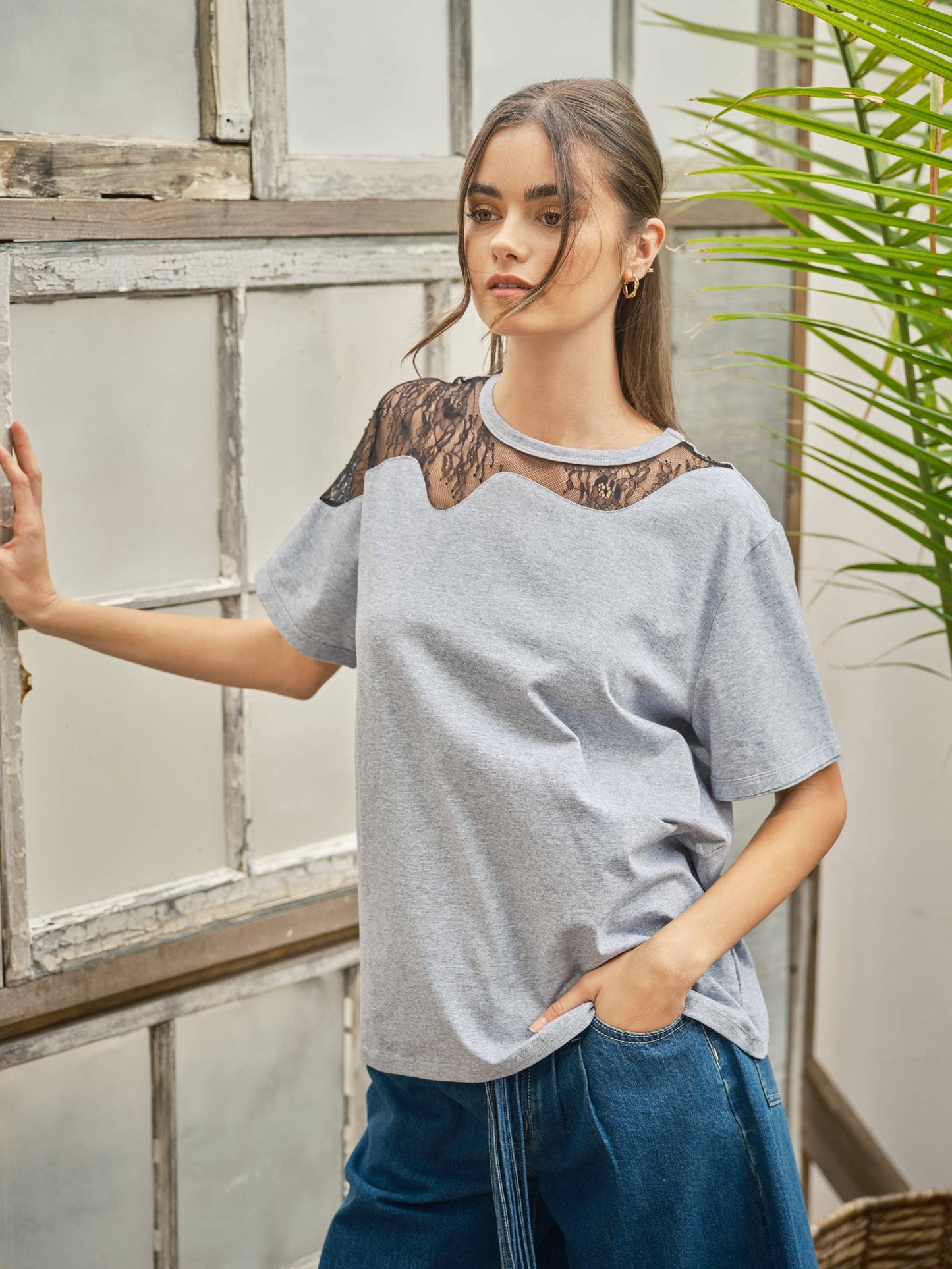 Paloma Lace Detail Tee