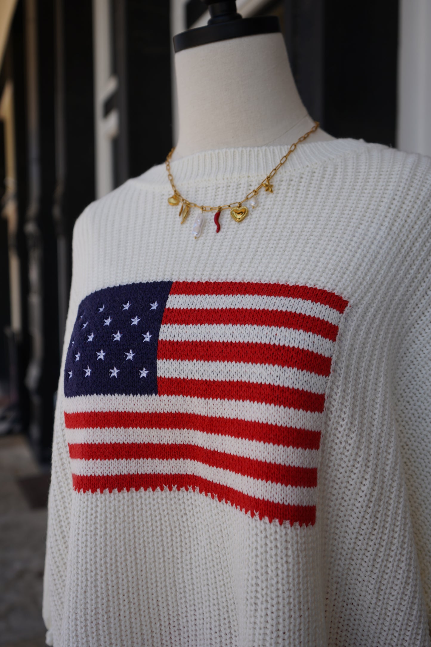 American Flag Sweater