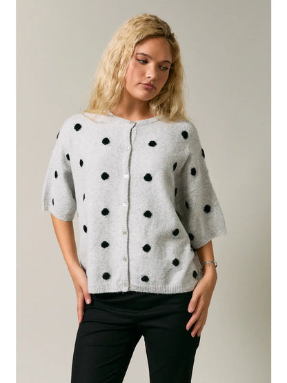 Lolly Polka Dot Short Sleeve Cardigan