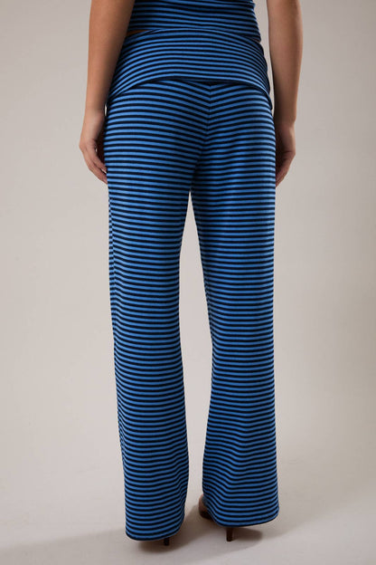 Bonnie Stripe Foldover Pants