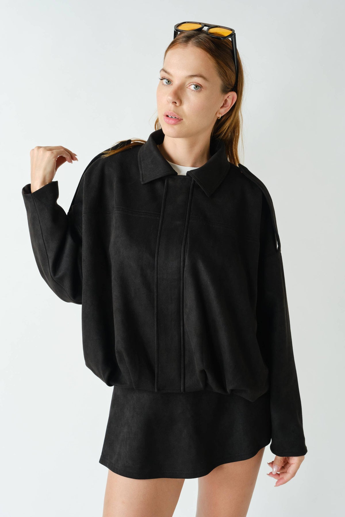 Devin Mojave Suede Finish Zip-Front Jacket
