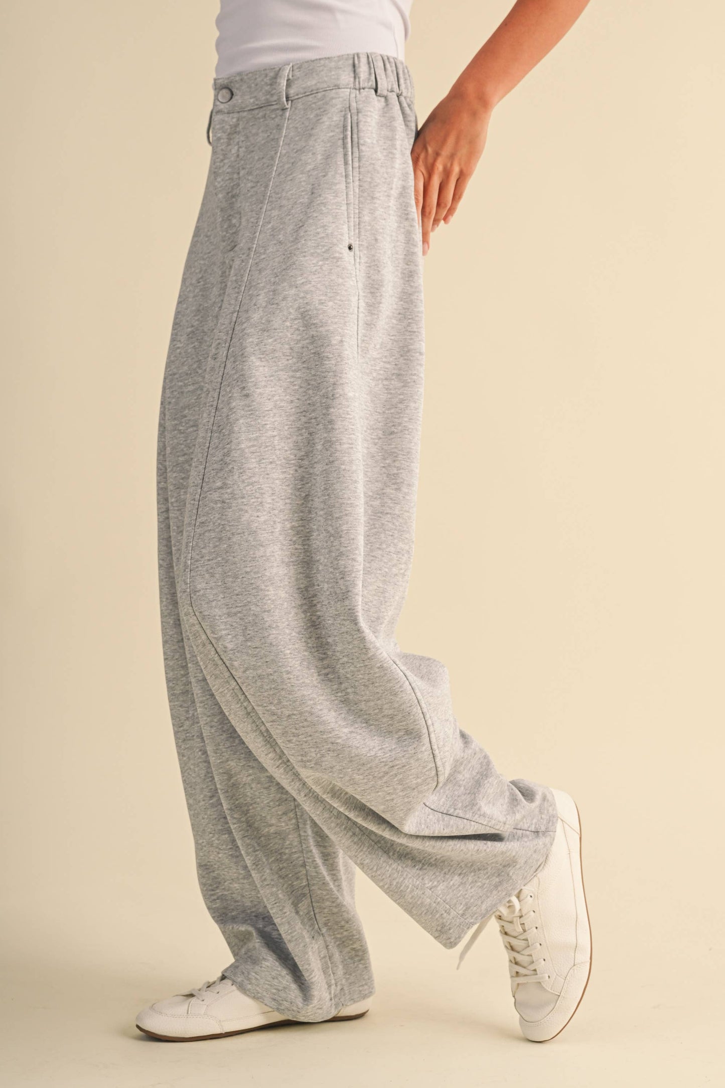 Jenna Sweatpant Barrel Trousers
