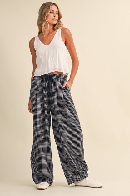 Lauren Checkered Baggy Pants