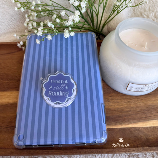 Tired But Still Reading Kindle Grip