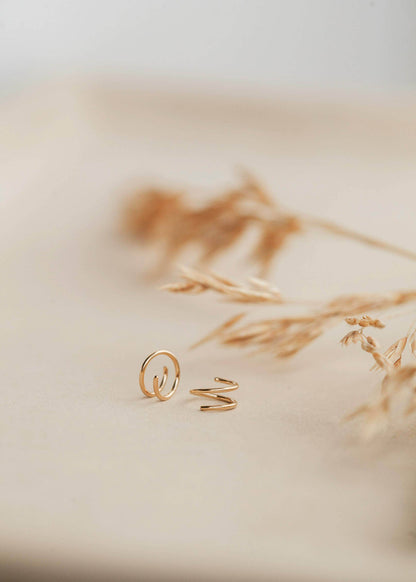 Tiny Twist Earrings | Waterproof Jewelry