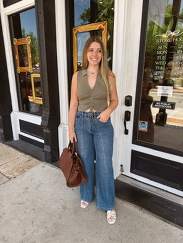 Gigi Straight Wide Leg Jean