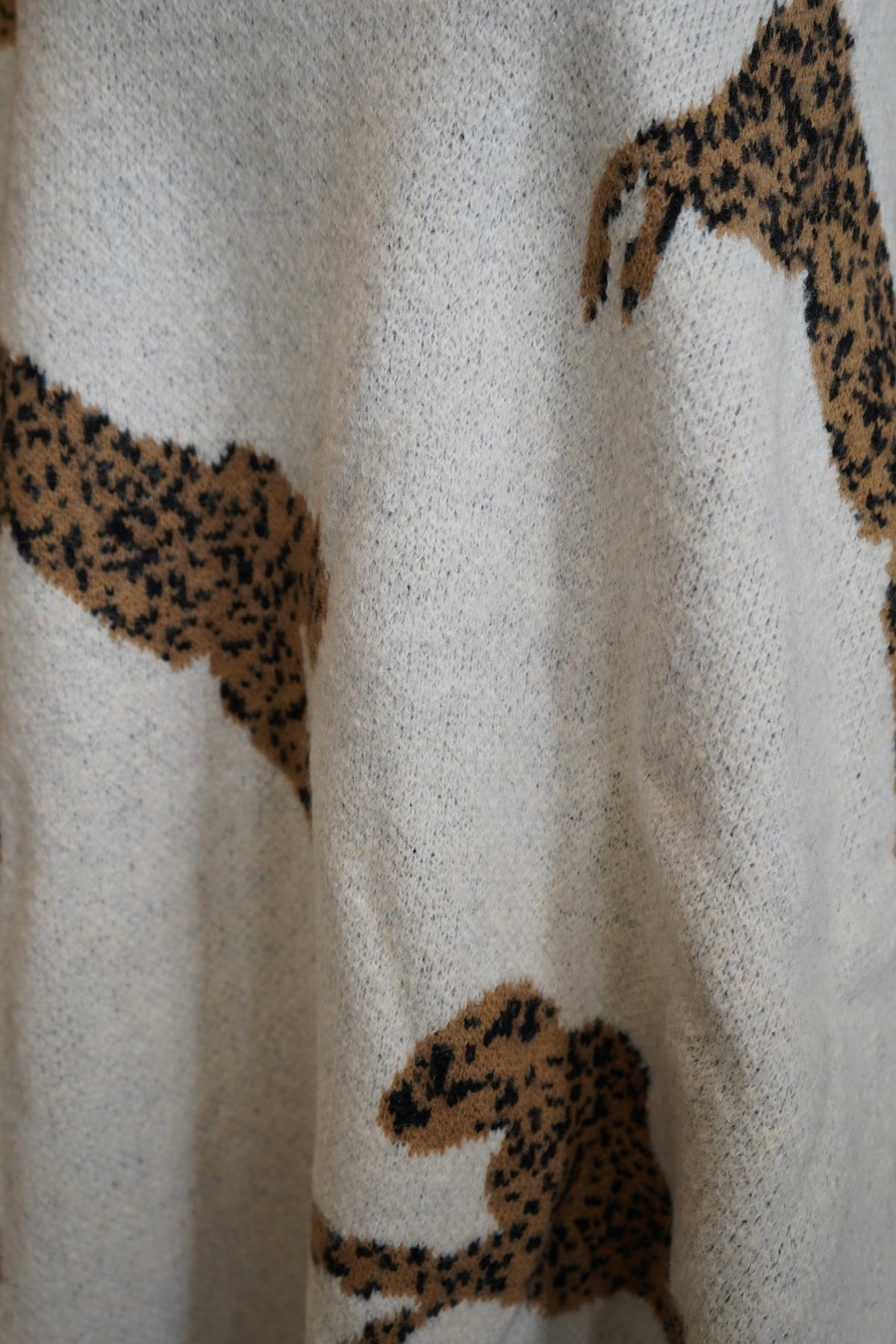 Hanna Cheetah Mockneck Sweater