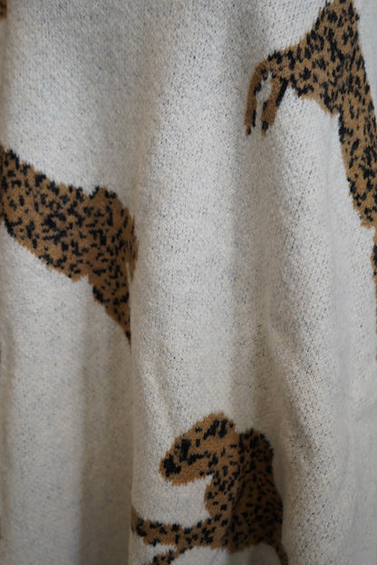 Hanna Cheetah Mockneck Sweater