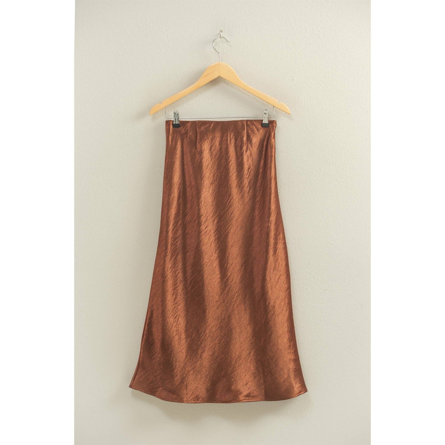 Dana Satin Midi Skirt