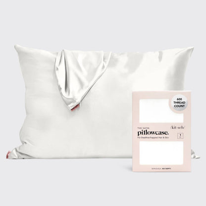 Ivory Satin Pillowcase | KITSCH