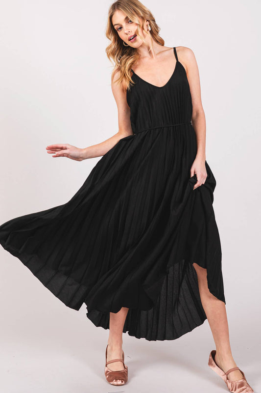 Nina Pleated Midi Dress