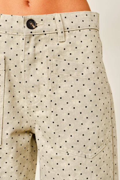 Lucy Polka Dot Barrel Pants