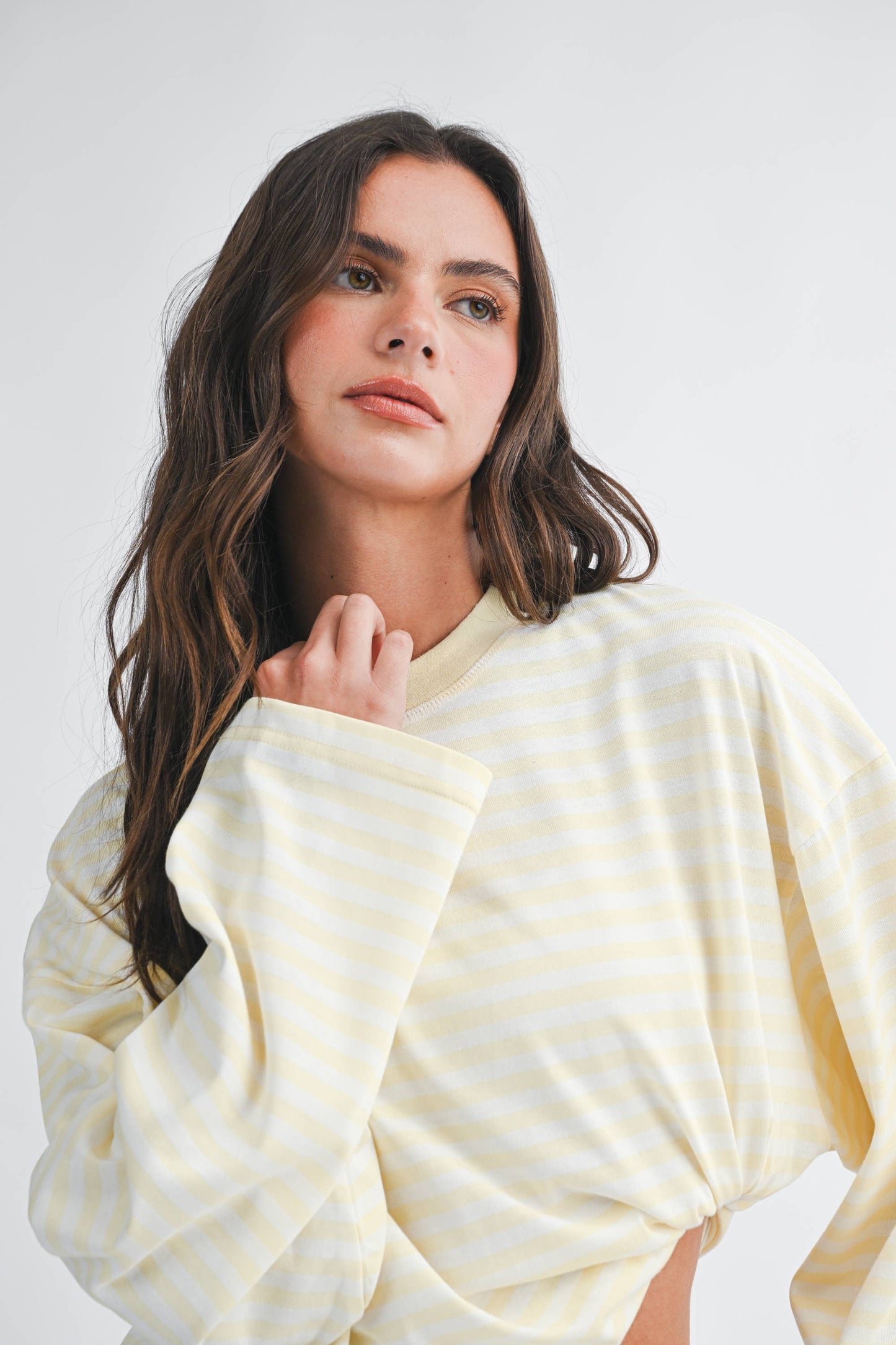 Greta Oversized Stripe Long Sleeve Top
