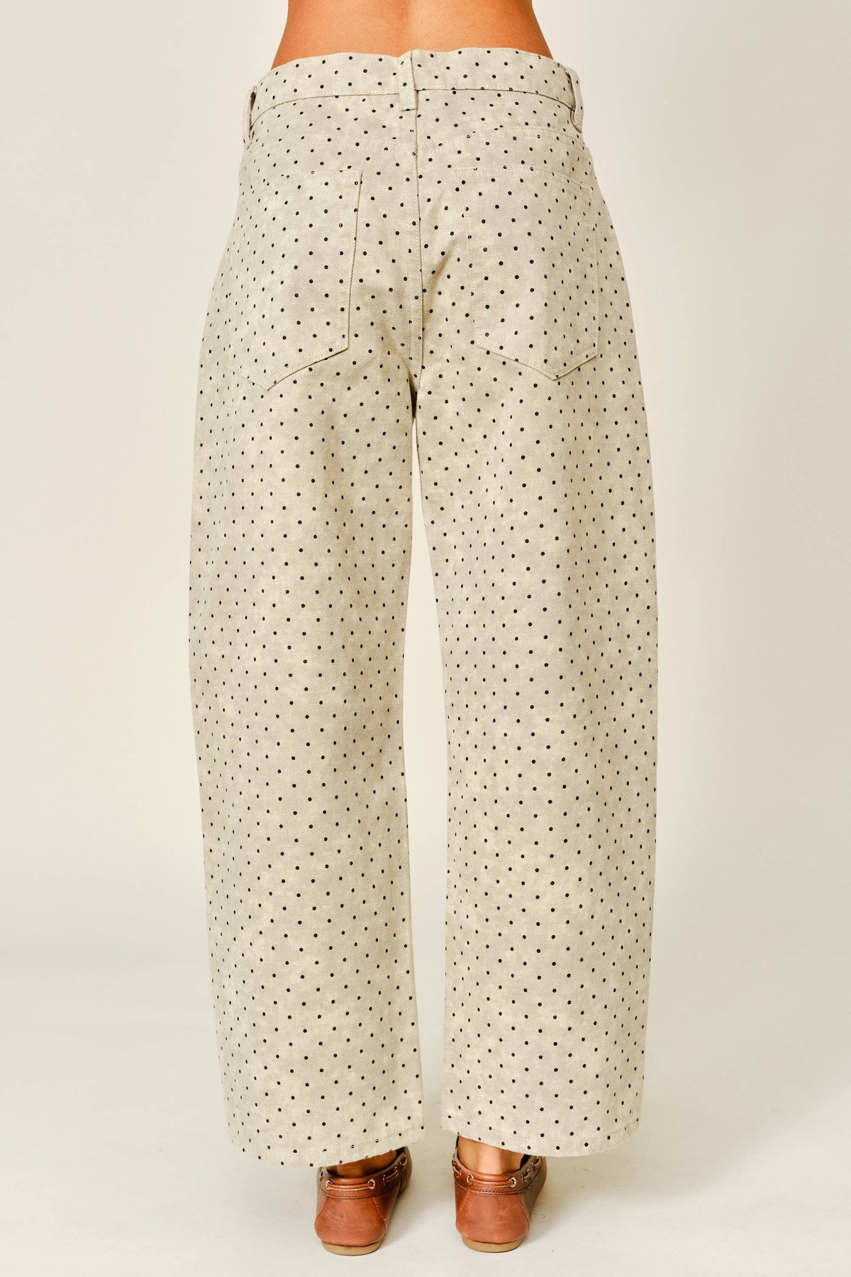 Lucy Polka Dot Barrel Pants