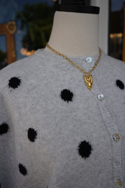 Lolly Polka Dot Short Sleeve Cardigan