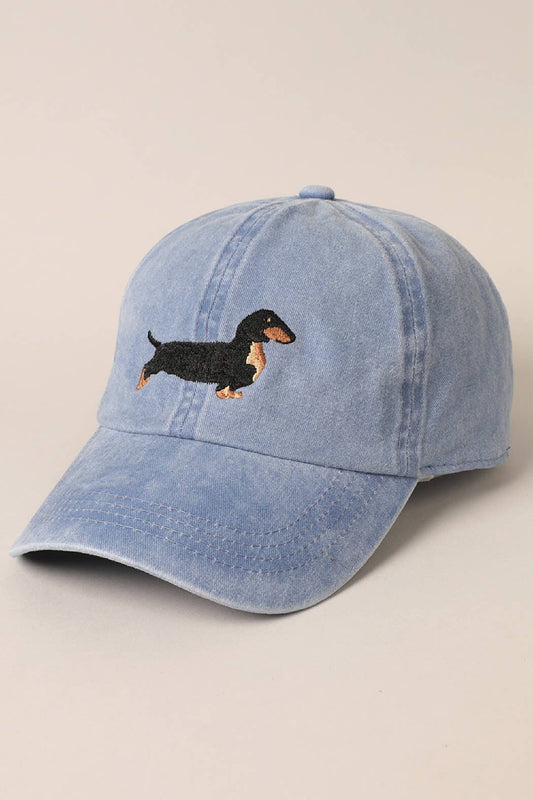 Dachshund Embroidered Cap