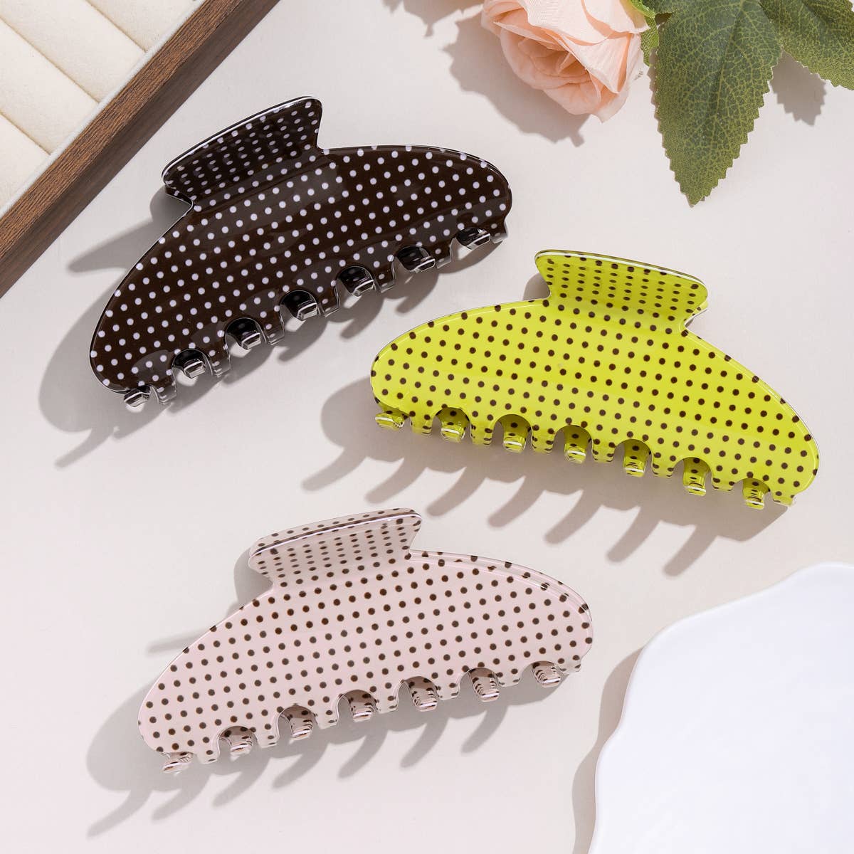 Millie Polka Dot Claw