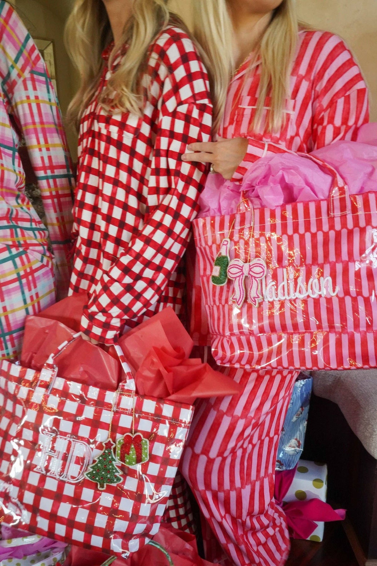 Red Gingham Pajama Set