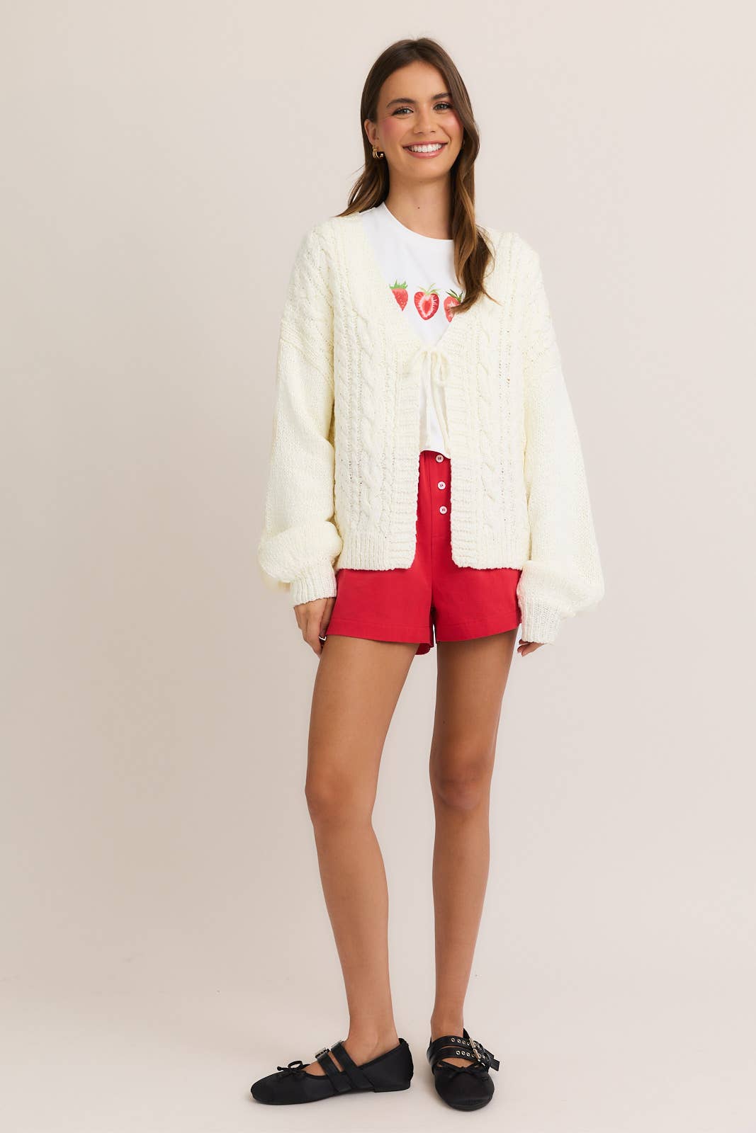 Avery Front Tie Cardi