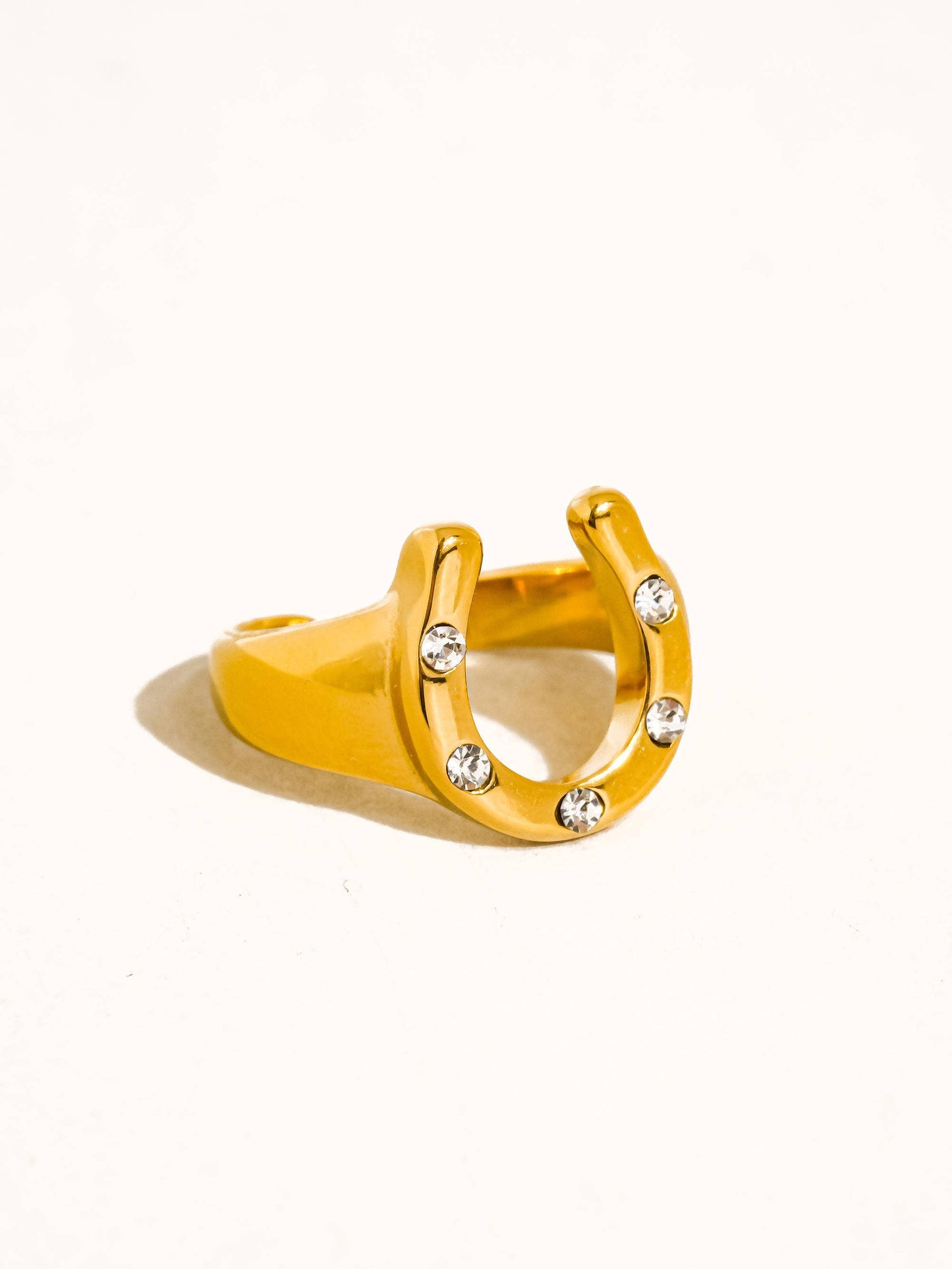 Lucky Girl Horseshoe Ring | Waterproof Jewelry