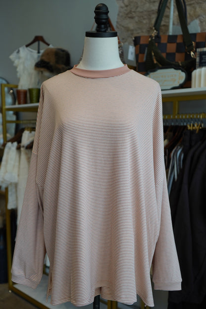 Gracie Stripe Oversized Shirt