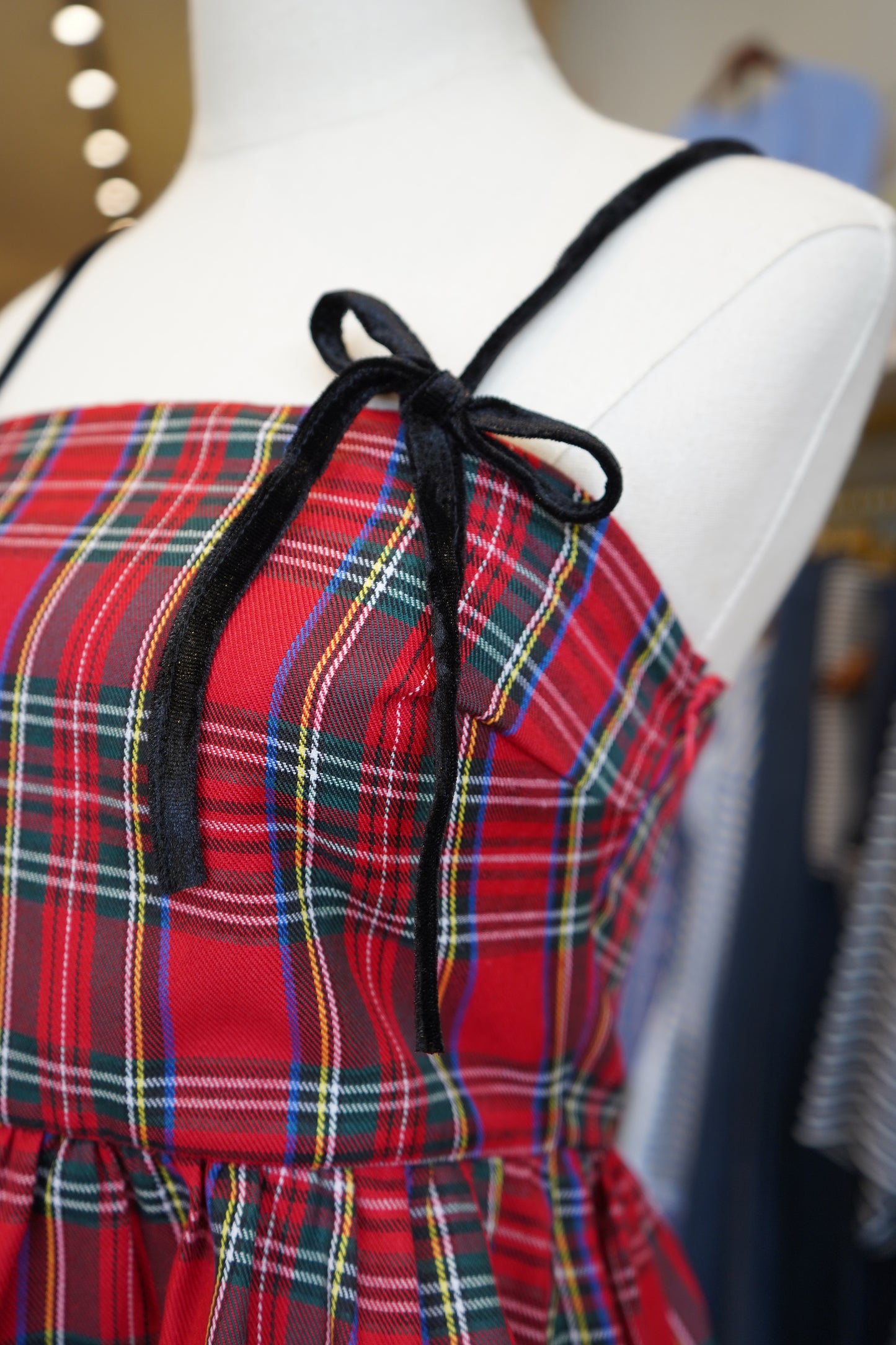 Molly Plaid Peplum Tank