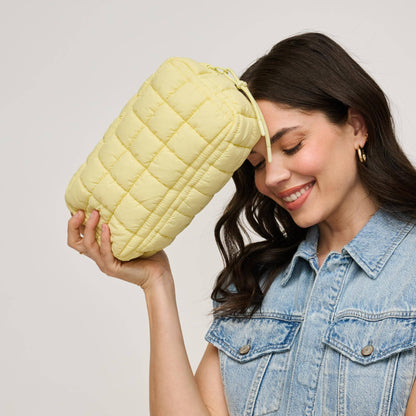 Cloud Nine Quilted Puffer  Pouch