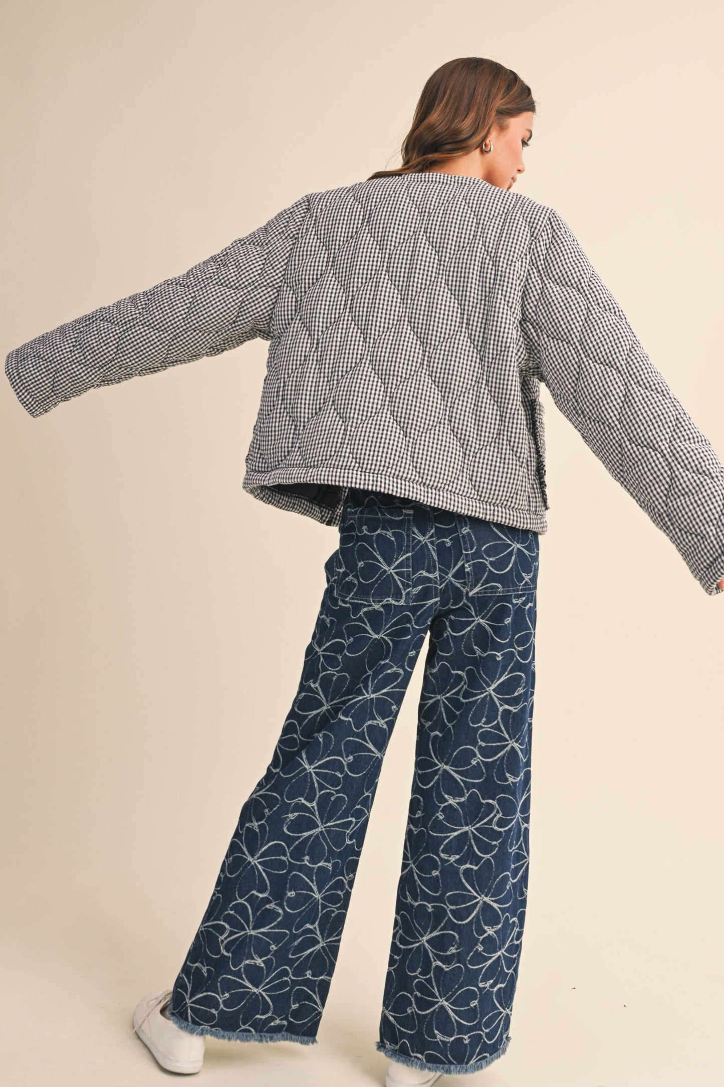 Lola Gingham Quilt Jacket