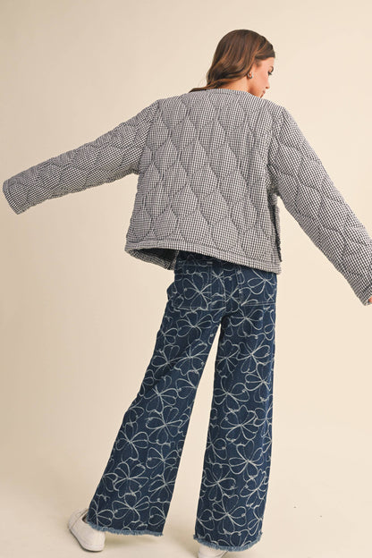 Lola Gingham Quilt Jacket