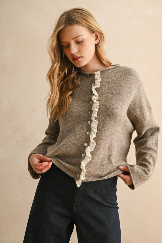Lola Lace Trim Cardi