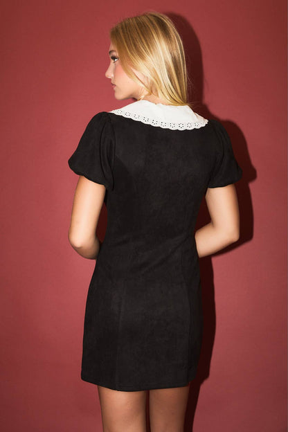 Andrea Collar Mini Dress