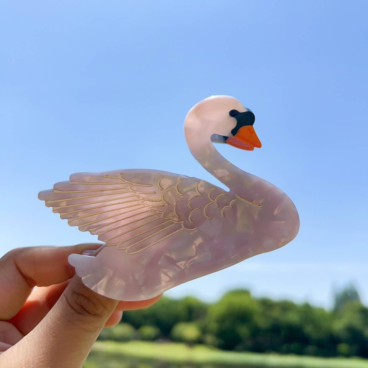 Swan Claw Clip
