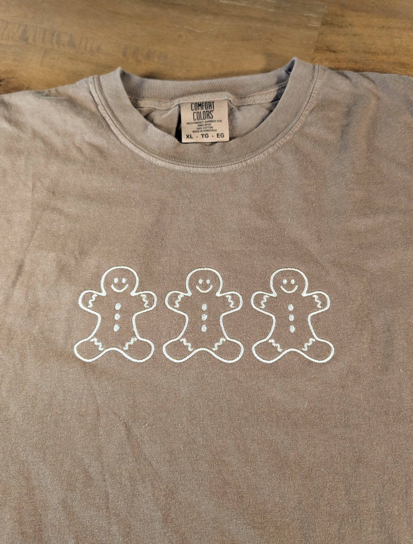 Jolly Gingerbread | Embroidered Tee