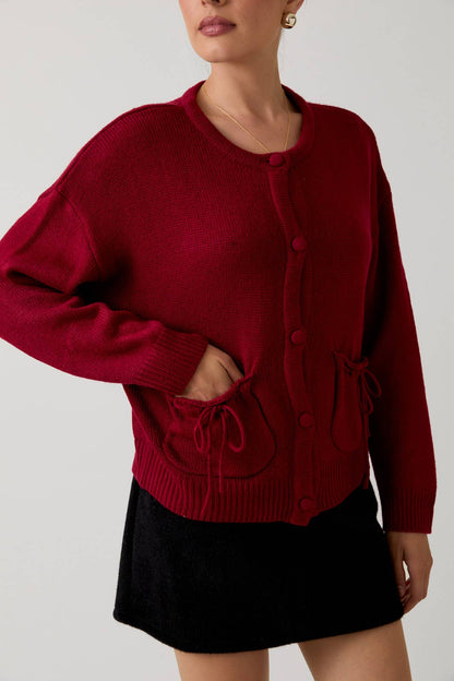Ruby Bow Cardigan