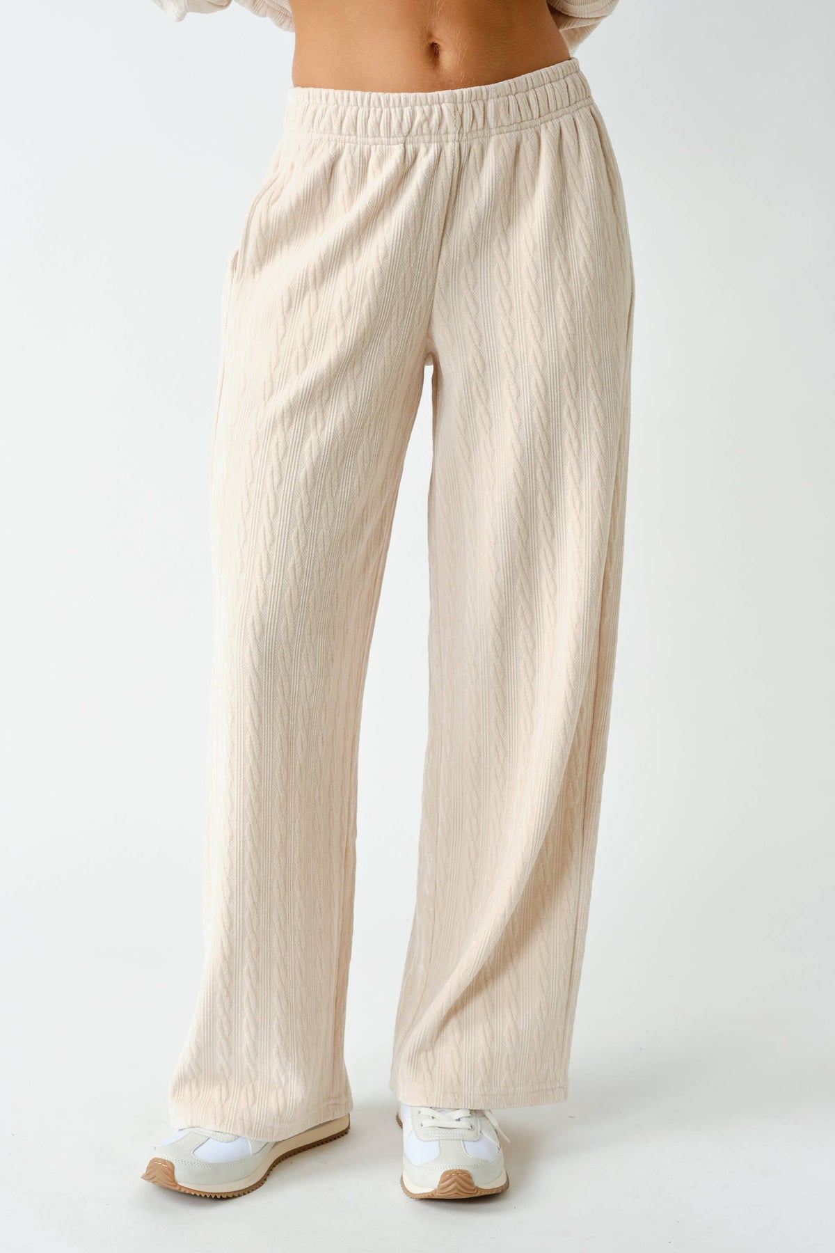Tay Groove-Track Textured Lounge Pants