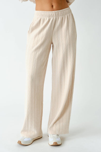 Tay Groove-Track Textured Lounge Pants