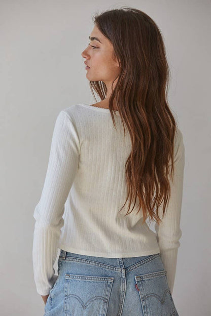 Fiona Pointelle Long Sleeve