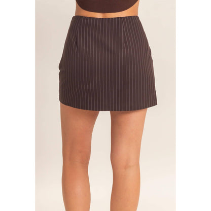 Devan Pinstripe Skort