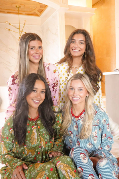 Christmas Cheetah Pajama Set