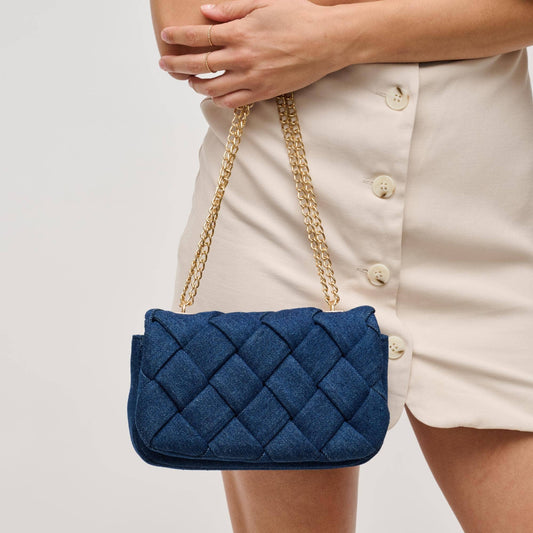 Giselle Denim Woven Crossbody