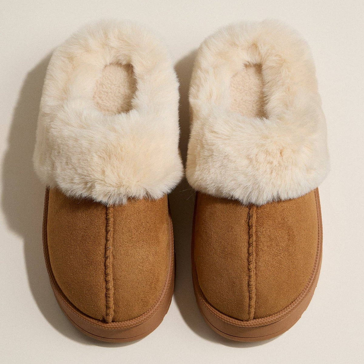 Cozy Platform Sherpa Slippers