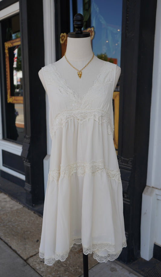 Naomi Lace Detail Mini Dress
