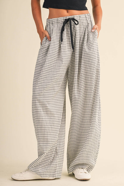 Lauren Checkered Baggy Pants
