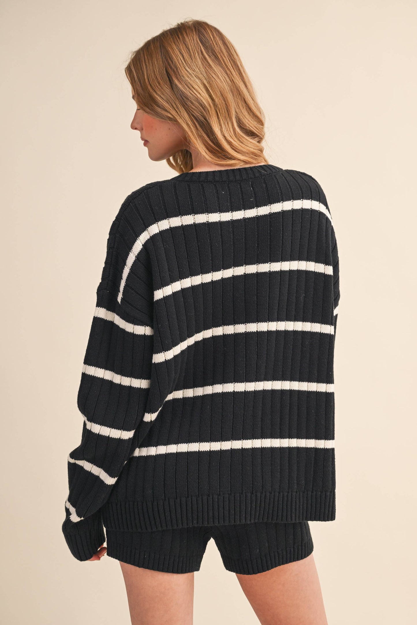 Tess Stripe Sweater and Shorts Set