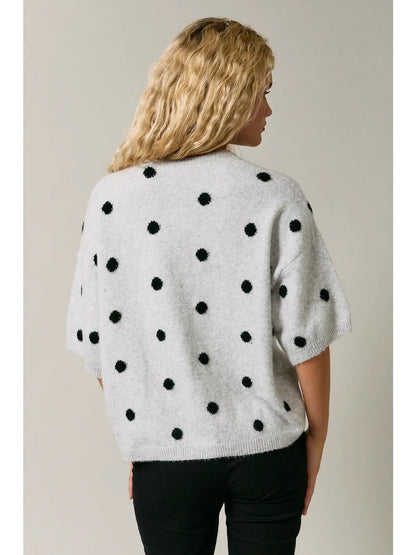 Lolly Polka Dot Short Sleeve Cardigan